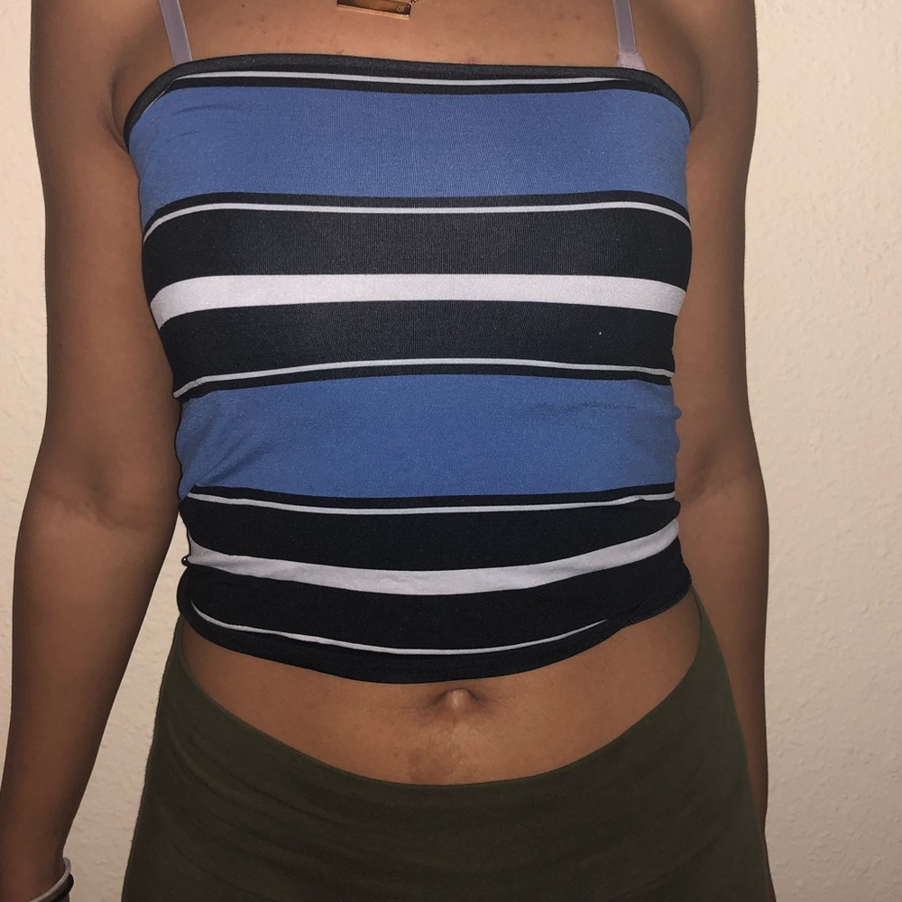 Striped tube top